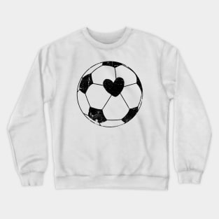 Heart Love Soccer Ball © GraphicLoveShop Crewneck Sweatshirt